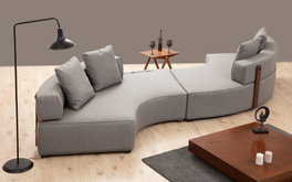 Atelier Del Sofa Sofá Esquinero Gondol-5 Gris